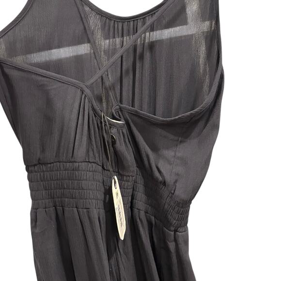 PRANA NWT Fernie Wide Leg Jumpsuit/Swim Cover, Size S,Black - Picture 3 of 11